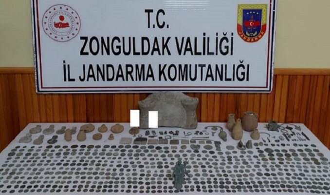Zonguldak'da 864 parça tarihi eser ele geçirildi