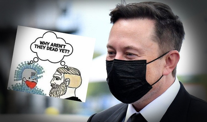 Elon Musk'a korona virüs espri tepkisi