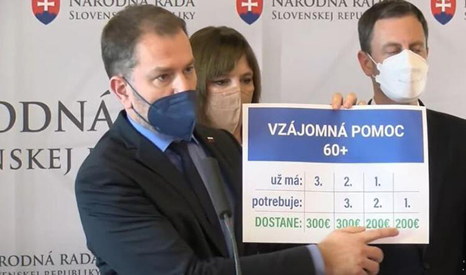 Slovakya’da 3. doz aşı yaptıran 60 yaş ve üzerine 300 Euro verilecek