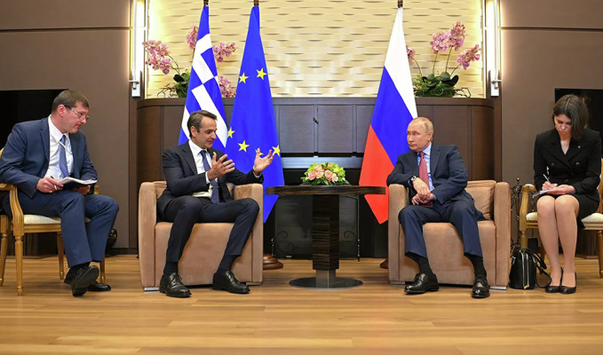 Putin ve Miçotakis'in Soçi’de buluştu