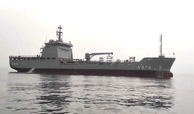 Lojistik Destek Gemisi Projesi'nin ilk gemisi TCG A-574 hizmete girdi