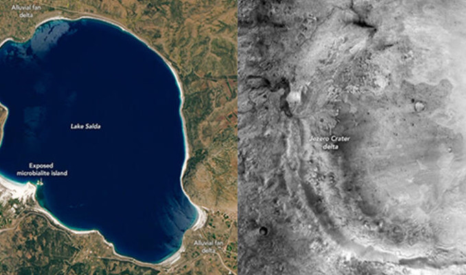 NASA'dan 'Salda Gölü' paylaşımı