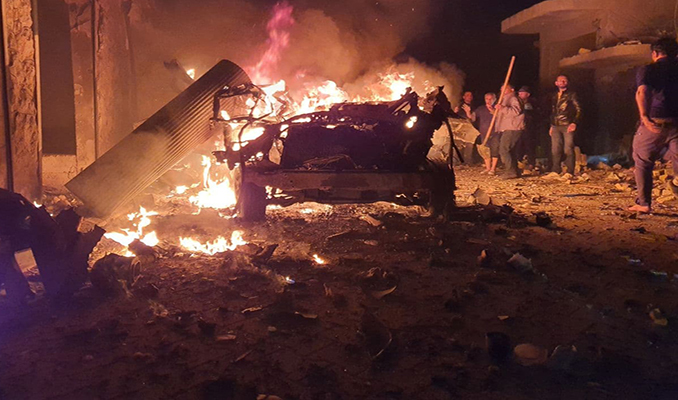 Suriye'nin kuzeyindeki Azez ilçesinde terör saldırısı