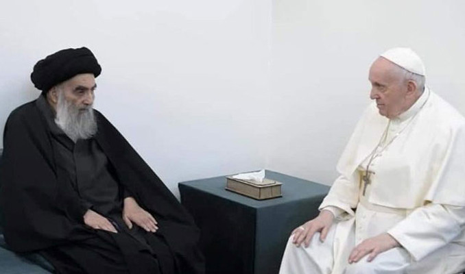 Papa, Şii dini lideri ile bir araya geldi
