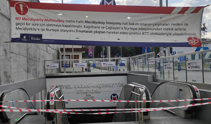 İstanbul metrosunda yangın paniği!