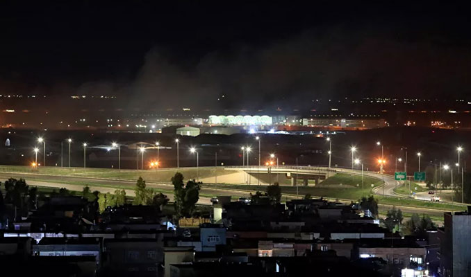 Erbil Uluslararası Havaalanı'na roketli saldırı