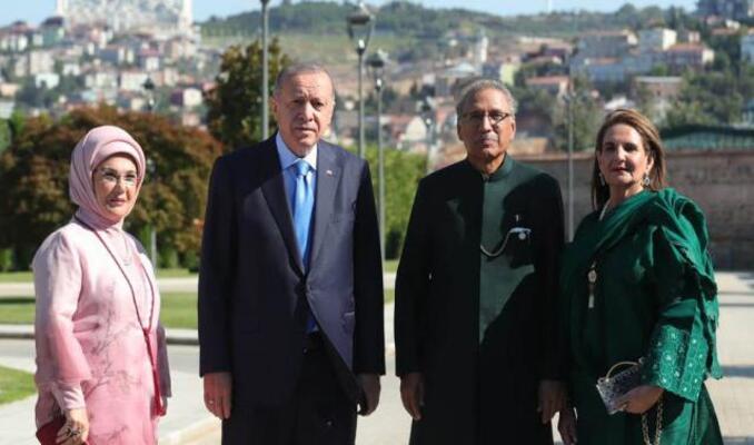 Cumhurbaşkanı Erdoğan Pakistan Cumhurbaşkanı ile görüştü