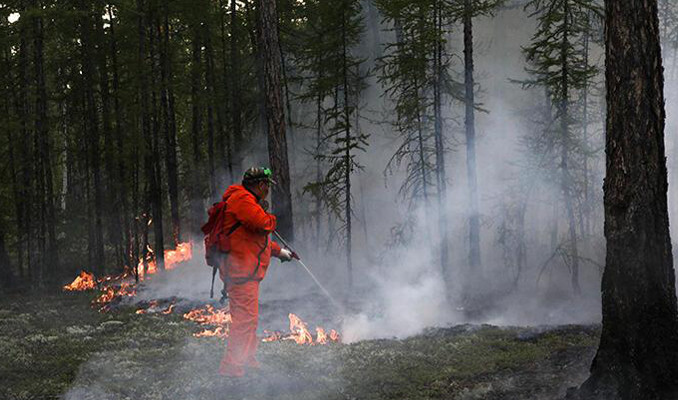 Rusya'nın orman yangınlarıyla mücadelesi