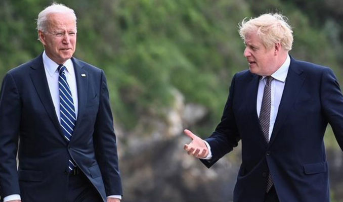 ABD Başkanı Biden İngiltere Başbakanı Johnson ile görüştü