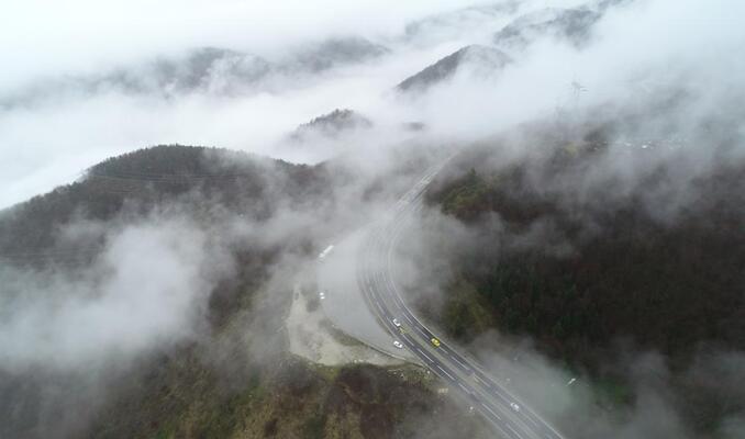 Bolu Dağı'nda yoğun sis etkili