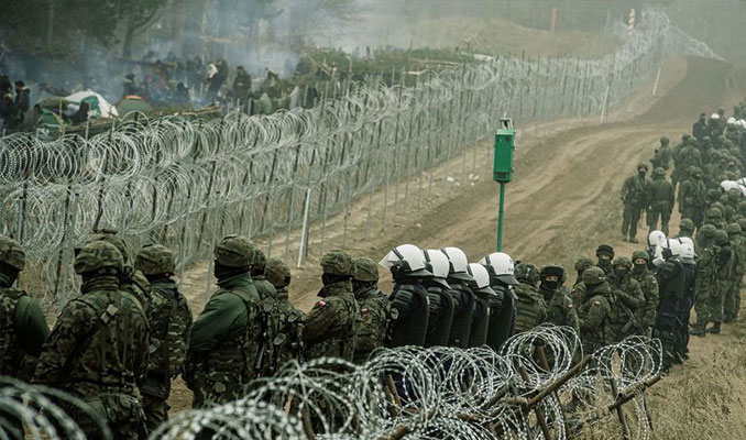 Belarus sınırına bir duvar daha