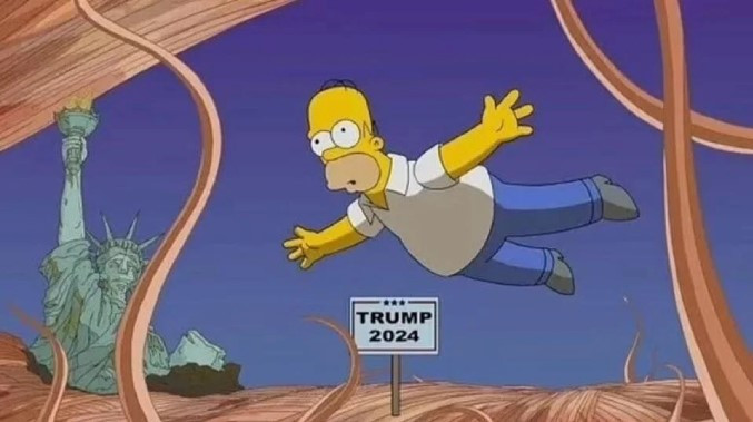 Simpsonlar yıllar öncesinden 2024'te Trump'ın aday olacağını bildi!