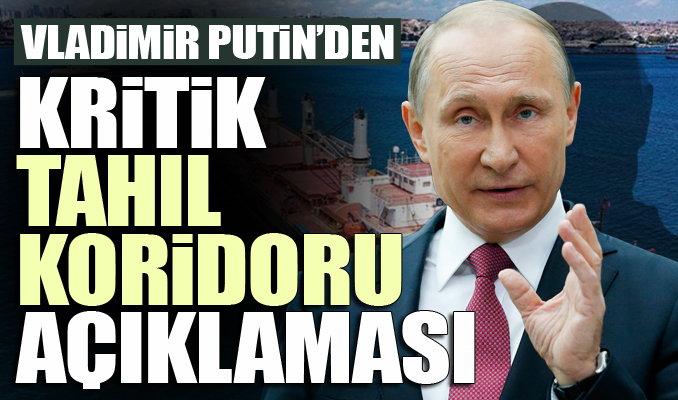 Putin: Rusya, Türkiye'nin Ukrayna'dan tahıl tedariğini engellemeyecek