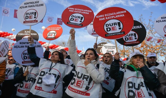 Eczacılar Ankara'da miting yaptı