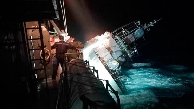 Tayland'a ait savaş gemisi battı: 31 mürettebat kayıp