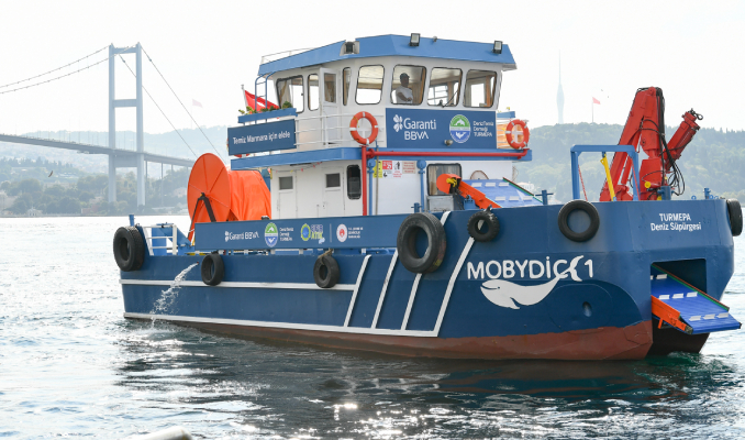 Garanti BBVA ve TURMEPA Marmara Denizi’nden 3 ayda 10 ton atık topladı