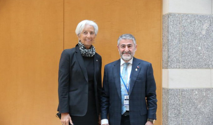Hazine ve Maliye Bakanı Nebati, ECB Başkanı Lagarde ile görüştü