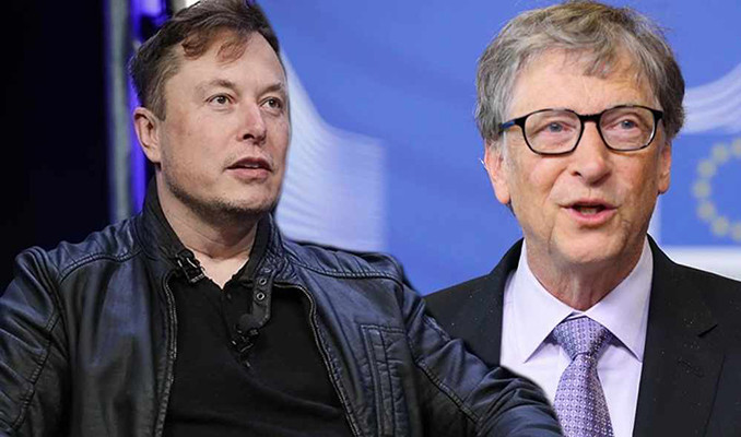 Elon Musk ve Bill Gates birbirlerine girdiler