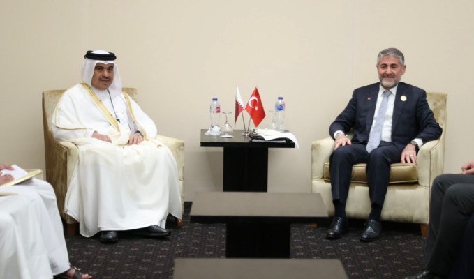 Hazine ve Maliye Bakanı Nureddin Nebati Katarlı mevkidaşıyla görüştü  