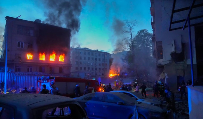 Kiev'in bombalandığı duyuruldu