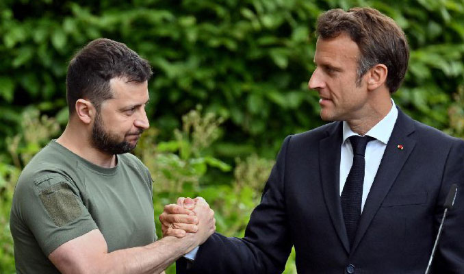 Macron ve Zelenskiy arasında 'tahıl' görüşmesi