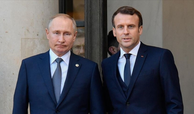 Putin ve Macron'dan 'Ukrayna' görüşmesi