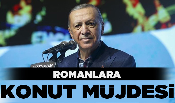 Cumhurbaşkanı Erdoğan'dan Romanlara konut müjdesi
