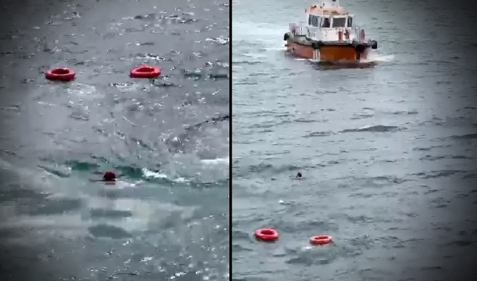 Kadıköy-Beşiktaş vapurunda yolcu denize düştü!