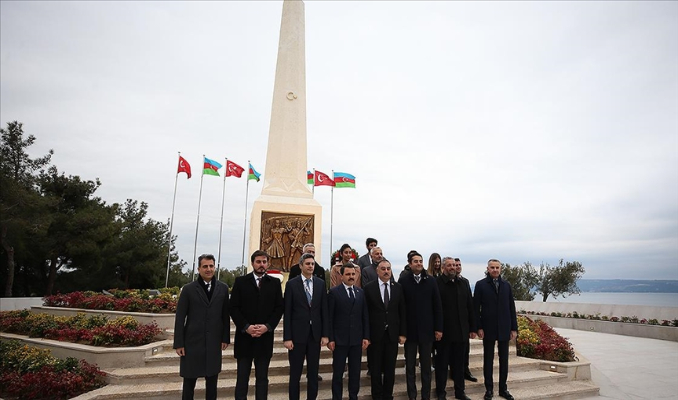 Çanakkale'de Azerbaycan Anıtı açıldı