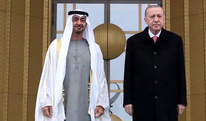 Cumhurbaşkanı Erdoğan, Muhhamed bin Zayed ile görüştü