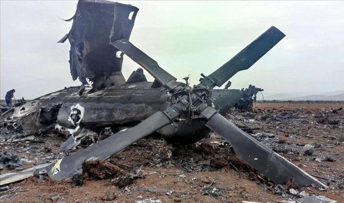 Kırım'da Rusya’ya ait askeri helikopter düştü, 2 asker öldü