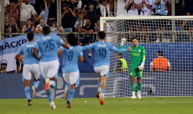 UEFA Süper Kupa finalinde kazanan Manchester City