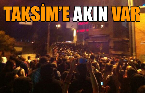 Taksim'e büyük kalabalık çıkıyor
