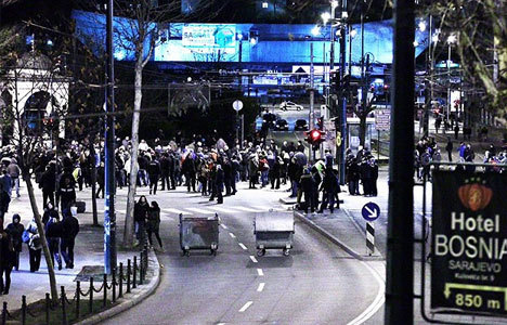 Saraybosna'da gösteriler sona erdi