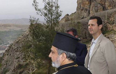 Esad Suriyeli Hristiyanları unutmadı