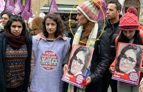 Özgecan Aslan için Taksim'de protesto