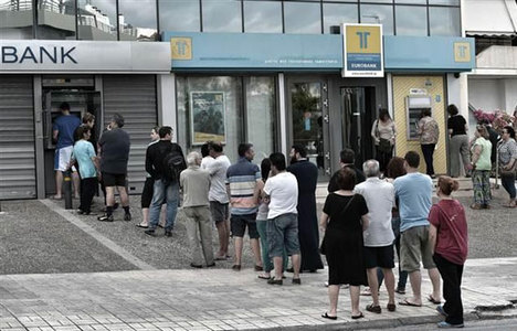 Yunan bankaları yardım bekliyor