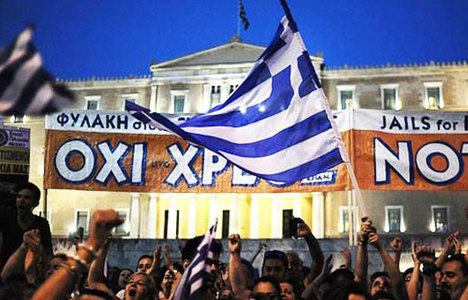 Atina'da banka CEO'larıyla gece yarısı zirve