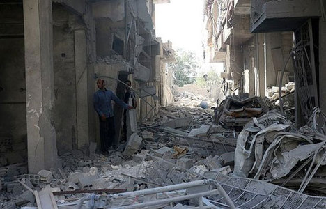 Esad Şam'da sivilleri katletti: 14 ölü