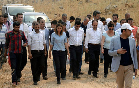 Cizre'ye gidemeyen HDP heyeti İdil'e döndü
