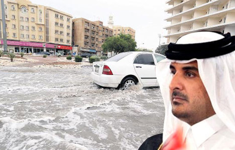 Katar Emiri'nden müteahhitlere sel fırçası