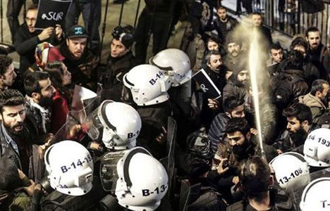 Diyarbakır protestosuna polis müdahalesi