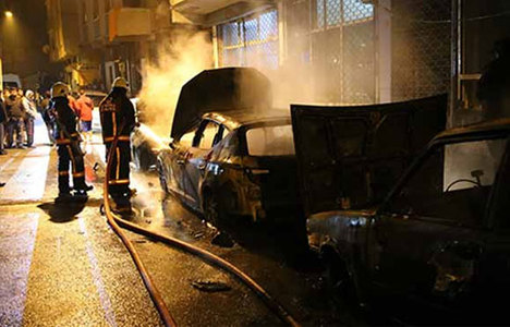 İstanbul'da 6 araç kundaklandı